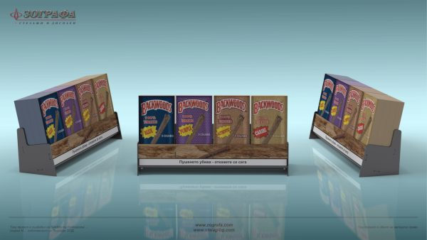 1001212 – Acrylic Display Backwoods 326 x 92 x 101 mm | ZOGRAFA